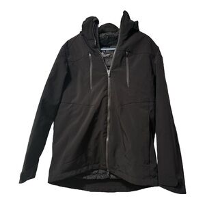 MSX MICHAEL STRAHAN Vest and zip in Jacket Black Two in One Jacket Size Small